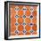 ¡Viva Mexico! Square Collection - Mosaics Orange Bricks-Philippe Hugonnard-Framed Photographic Print