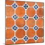 ¡Viva Mexico! Square Collection - Mosaics Orange Bricks-Philippe Hugonnard-Mounted Photographic Print