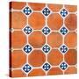 ¡Viva Mexico! Square Collection - Mosaics Orange Bricks-Philippe Hugonnard-Stretched Canvas