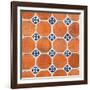 ¡Viva Mexico! Square Collection - Mosaics Orange Bricks-Philippe Hugonnard-Framed Photographic Print