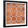 ¡Viva Mexico! Square Collection - Mosaics Orange Bricks-Philippe Hugonnard-Framed Photographic Print