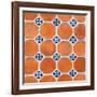 ¡Viva Mexico! Square Collection - Mosaics Orange Bricks-Philippe Hugonnard-Framed Photographic Print