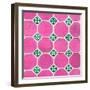 ¡Viva Mexico! Square Collection - Mosaics Pink Bricks-Philippe Hugonnard-Framed Photographic Print