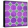 ¡Viva Mexico! Square Collection - Mosaics Purple Bricks-Philippe Hugonnard-Framed Stretched Canvas