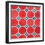 ¡Viva Mexico! Square Collection - Mosaics Red Bricks-Philippe Hugonnard-Framed Photographic Print