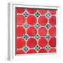 ¡Viva Mexico! Square Collection - Mosaics Red Bricks-Philippe Hugonnard-Framed Photographic Print