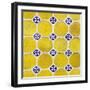 ¡Viva Mexico! Square Collection - Mosaics Yellow Bricks-Philippe Hugonnard-Framed Photographic Print