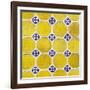 ¡Viva Mexico! Square Collection - Mosaics Yellow Bricks-Philippe Hugonnard-Framed Photographic Print