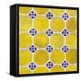 ¡Viva Mexico! Square Collection - Mosaics Yellow Bricks-Philippe Hugonnard-Framed Stretched Canvas