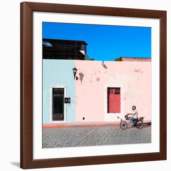 ¡Viva Mexico! Square Collection - Motorbike Ride in Campeche II-Philippe Hugonnard-Framed Photographic Print