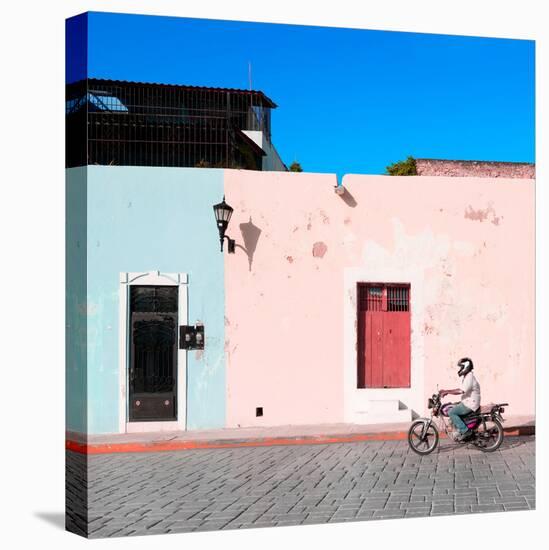 ¡Viva Mexico! Square Collection - Motorbike Ride in Campeche II-Philippe Hugonnard-Stretched Canvas