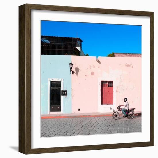 ¡Viva Mexico! Square Collection - Motorbike Ride in Campeche II-Philippe Hugonnard-Framed Photographic Print