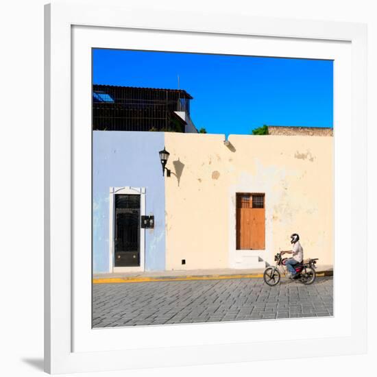 ¡Viva Mexico! Square Collection - Motorbike Ride in Campeche-Philippe Hugonnard-Framed Photographic Print