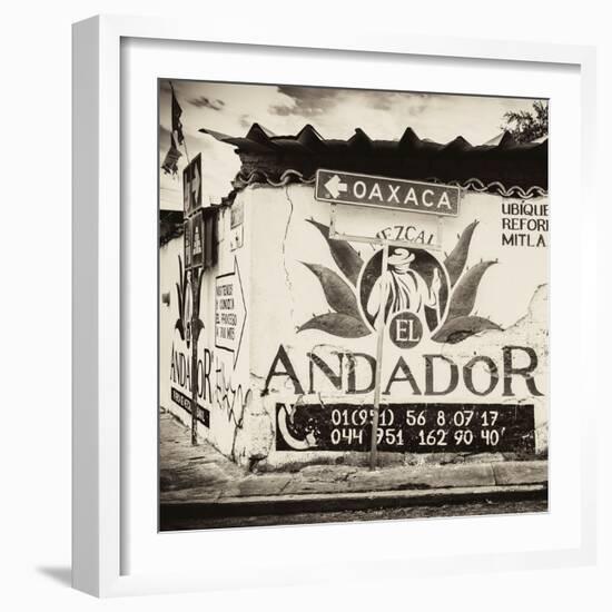 ¡Viva Mexico! Square Collection - Oaxaca Sign III-Philippe Hugonnard-Framed Photographic Print