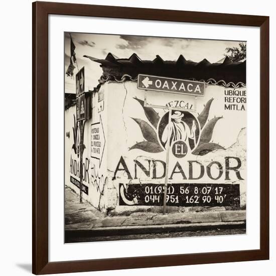 ¡Viva Mexico! Square Collection - Oaxaca Sign III-Philippe Hugonnard-Framed Photographic Print