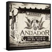 ¡Viva Mexico! Square Collection - Oaxaca Sign III-Philippe Hugonnard-Framed Stretched Canvas