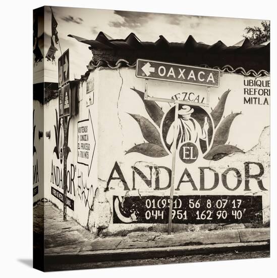 ¡Viva Mexico! Square Collection - Oaxaca Sign III-Philippe Hugonnard-Stretched Canvas