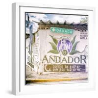 ¡Viva Mexico! Square Collection - Oaxaca Sign-Philippe Hugonnard-Framed Photographic Print