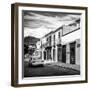 ¡Viva Mexico! Square Collection - Oaxaca Street with Yellow Taxi II-Philippe Hugonnard-Framed Photographic Print