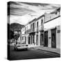 ¡Viva Mexico! Square Collection - Oaxaca Street with Yellow Taxi II-Philippe Hugonnard-Stretched Canvas