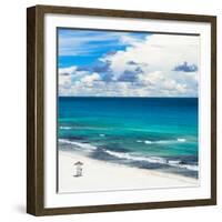 ¡Viva Mexico! Square Collection - Ocean and Beach View - Cancun-Philippe Hugonnard-Framed Photographic Print