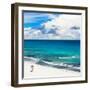 ¡Viva Mexico! Square Collection - Ocean and Beach View - Cancun-Philippe Hugonnard-Framed Photographic Print