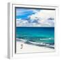 ¡Viva Mexico! Square Collection - Ocean and Beach View - Cancun-Philippe Hugonnard-Framed Photographic Print