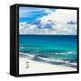 ¡Viva Mexico! Square Collection - Ocean and Beach View - Cancun-Philippe Hugonnard-Framed Stretched Canvas