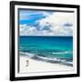 ¡Viva Mexico! Square Collection - Ocean and Beach View - Cancun-Philippe Hugonnard-Framed Photographic Print