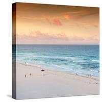 ¡Viva Mexico! Square Collection - Ocean View at Sunset in Cancun II-Philippe Hugonnard-Stretched Canvas