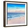 ¡Viva Mexico! Square Collection - Ocean View at Sunset in Cancun-Philippe Hugonnard-Framed Photographic Print