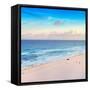 ¡Viva Mexico! Square Collection - Ocean View at Sunset in Cancun-Philippe Hugonnard-Framed Stretched Canvas