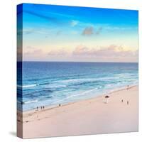 ¡Viva Mexico! Square Collection - Ocean View at Sunset in Cancun-Philippe Hugonnard-Stretched Canvas