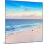 ¡Viva Mexico! Square Collection - Ocean View at Sunset in Cancun-Philippe Hugonnard-Mounted Photographic Print