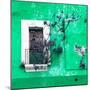 ¡Viva Mexico! Square Collection - Old Green Facade II-Philippe Hugonnard-Mounted Photographic Print