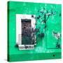 ¡Viva Mexico! Square Collection - Old Green Facade II-Philippe Hugonnard-Stretched Canvas