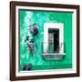 ¡Viva Mexico! Square Collection - Old Green Facade-Philippe Hugonnard-Framed Photographic Print