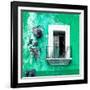 ¡Viva Mexico! Square Collection - Old Green Facade-Philippe Hugonnard-Framed Photographic Print