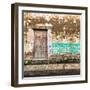 ¡Viva Mexico! Square Collection - Old House Wall II-Philippe Hugonnard-Framed Photographic Print