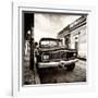 ¡Viva Mexico! Square Collection - Old Jeep in the street of San Cristobal III-Philippe Hugonnard-Framed Photographic Print