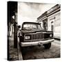 ¡Viva Mexico! Square Collection - Old Jeep in the street of San Cristobal III-Philippe Hugonnard-Stretched Canvas