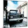 ¡Viva Mexico! Square Collection - Old Jeep in the street of San Cristobal IV-Philippe Hugonnard-Mounted Photographic Print