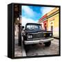 ¡Viva Mexico! Square Collection - Old Jeep in the street of San Cristobal-Philippe Hugonnard-Framed Stretched Canvas