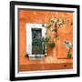 ?Viva Mexico! Square Collection - Old Orange Facade II-Philippe Hugonnard-Framed Photographic Print