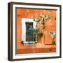 ?Viva Mexico! Square Collection - Old Orange Facade II-Philippe Hugonnard-Framed Photographic Print