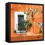 ?Viva Mexico! Square Collection - Old Orange Facade II-Philippe Hugonnard-Framed Stretched Canvas