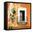 ¡Viva Mexico! Square Collection - Old Orange Facade-Philippe Hugonnard-Framed Stretched Canvas