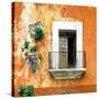 ¡Viva Mexico! Square Collection - Old Orange Facade-Philippe Hugonnard-Stretched Canvas