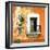 ¡Viva Mexico! Square Collection - Old Orange Facade-Philippe Hugonnard-Framed Photographic Print