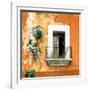 ¡Viva Mexico! Square Collection - Old Orange Facade-Philippe Hugonnard-Framed Photographic Print